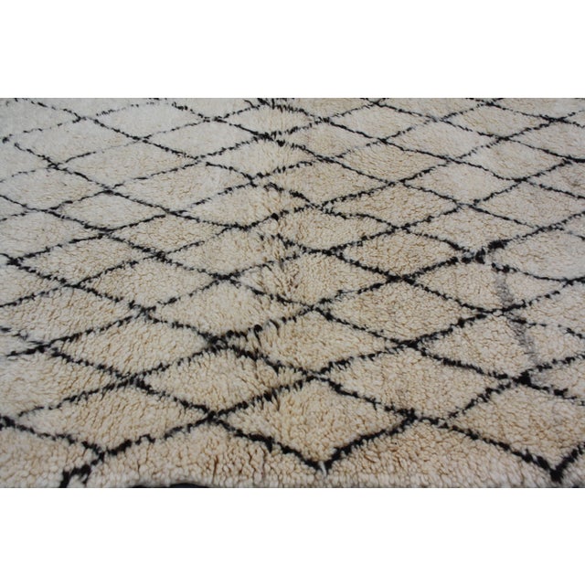 Moroccan Beni Ourain Rug 5' X 3'7'' Chairish