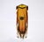 Large Faceted Amber and Clear Formia Sommerso Murano Glass Vase, Italy, 1970s For Sale - Image 14 of 18