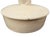 Off-white Antique 1930s Art Deco Earthenware Powder Box With Female Bust Handle - Made in Japan For Sale - Image 8 of 9