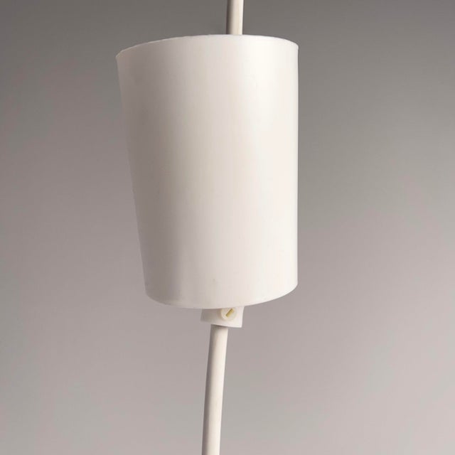 1950s Large Model Bologna Pendant Lamp in Mouth-Blown Opal Glass by Aloys Gankofner for Peill & Putzler, Germany, 1950s For Sale - Image 5 of 8