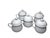 Italian Late 20th Century Richard Ginori Vecchio White Porcelain Pot De Crème Cups - Set of 5 For Sale - Image 3 of 12