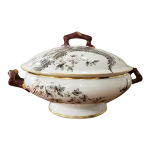 Late 19th Century French George Dreyfus Porcelain Japonisme Style Tureen
