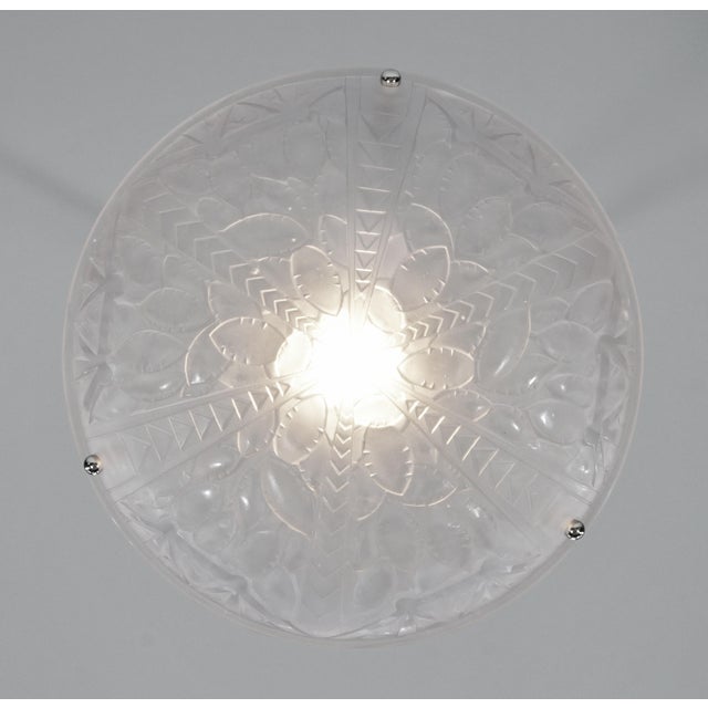 French Art Deco Pendant Light by Viarmé 1930 France For Sale - Image 6 of 11