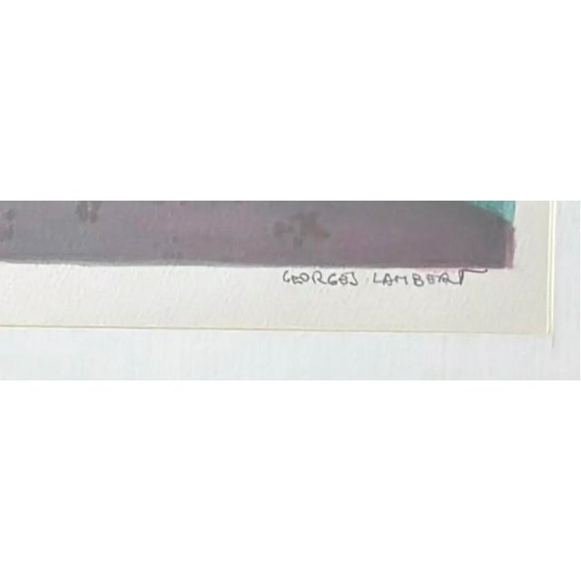 Original Mid Century Georges Lambert Lithograph, Landscape - Village Provencal, Signed and Numbered For Sale In New York - Image 6 of 11