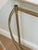 Vintage Italian Brass and Glass Demi-Lune Console Table For Sale - Image 10 of 18