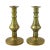 Traditional Mid 19th Century Miniature Brass Candleholders- a Pair For Sale - Image 3 of 3