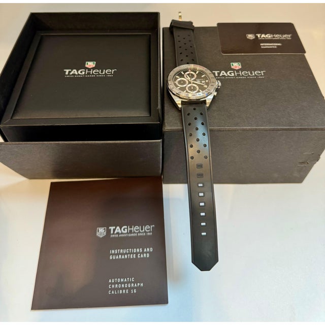 TAG HEUER FORMULA 1 Automatic Chronograph, 44 mm, Steel CAZ2010.WEA8098 Leather For Sale - Image 12 of 18