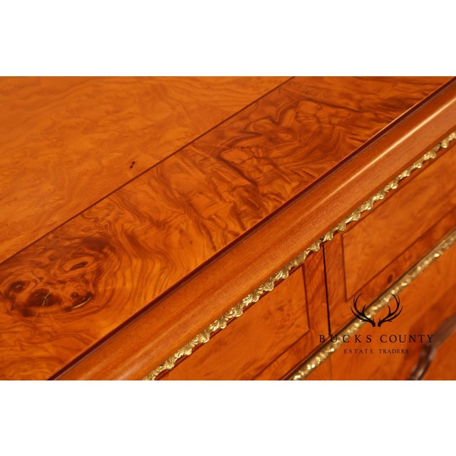 Italian Neoclassical Style Burl Wood Sideboard Credenza For Sale - Image 12 of 18