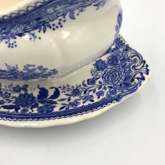 Vintage Blue Burgenland Gravy Bowl from Villeroy & Boch For Sale - Image 5 of 7
