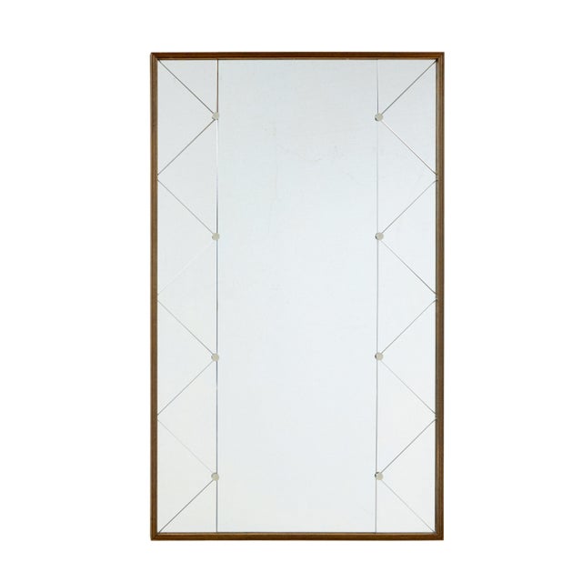 Mid-Century Swedish Harlequin Wall Mirror, 1960 For Sale - Image 6 of 6