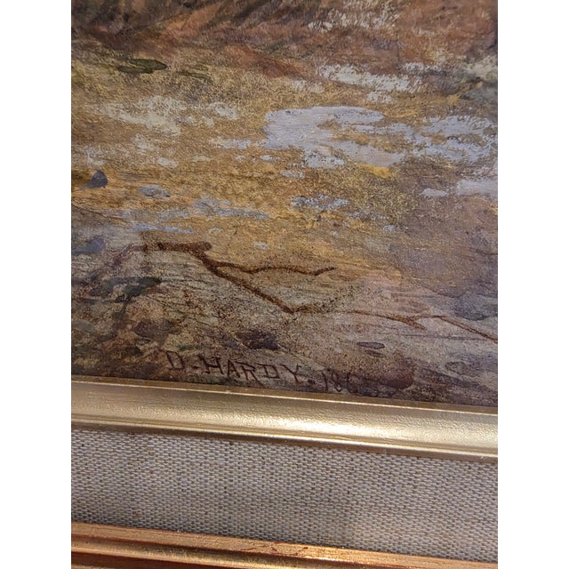 19th Century Watercolor Painting of Sisters by David Hardy For Sale - Image 4 of 14