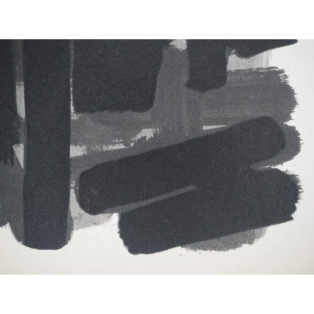 Modern Pierre Soulages, Gouache 6, 1957, Lithograph For Sale - Image 3 of 7