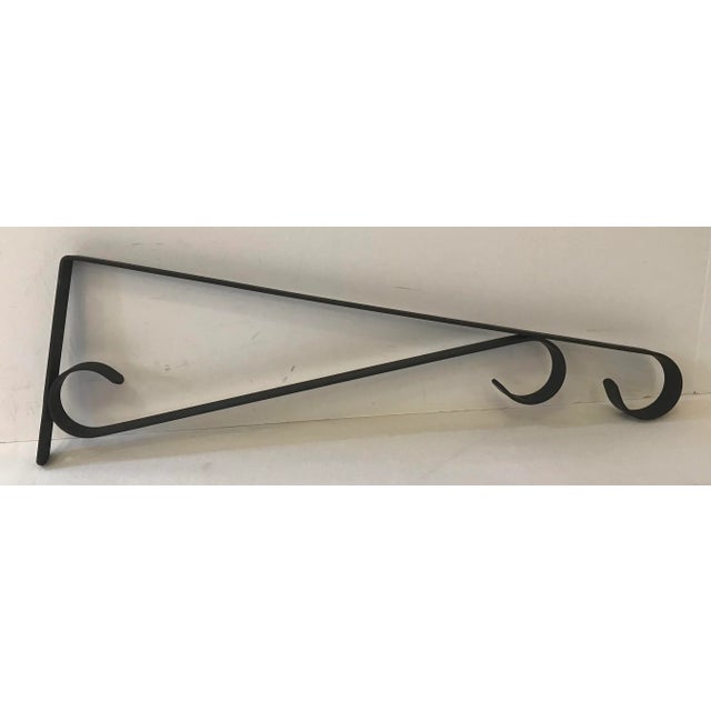 Mid 20th Century Vintage Mid Century Black Iron Plant Hanger For Sale - Image 5 of 5