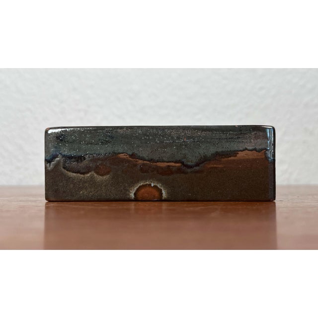 Blue Mid-Century Modern West German Pottery WGP Bowl, 1960s For Sale - Image 8 of 9