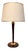 Art Deco Mazda Table Lamp in Faux Wood and Brass, 1930s For Sale