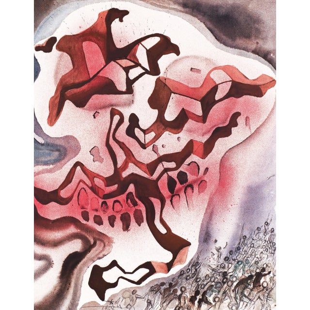 Salvador Dalí "Yea, Though I Walk..." From "Aliyah" Signed 1968 Lithograph Print For Sale