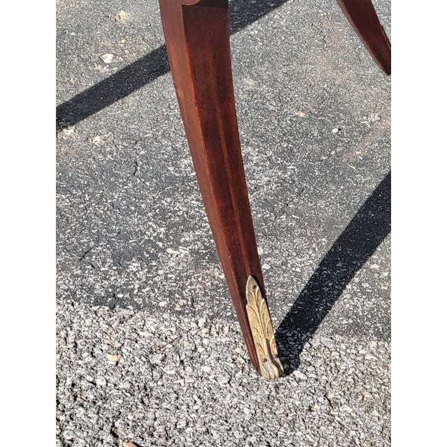 2000 - 2009 Beautiful Flame Mahogany Center Table Made Attributed to Weiman Furniture American Made For Sale - Image 5 of 12