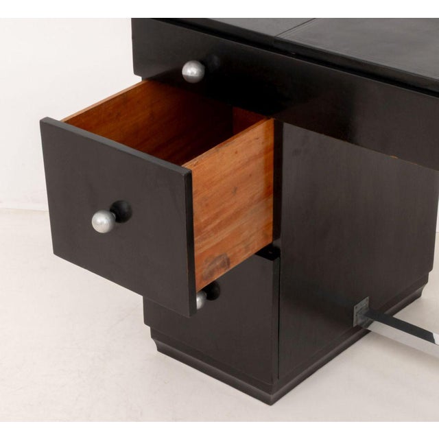 Art Deco Ebonized Writing Desk For Sale In New York - Image 6 of 8
