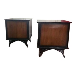 Mid-Century Brutalist Style Nightstands - a Pair For Sale