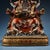 Metal Large Vintage Gilt Bronze God of Wealth Statue - Chinese Caishen Sculpture With Polychrome For Sale - Image 7 of 10