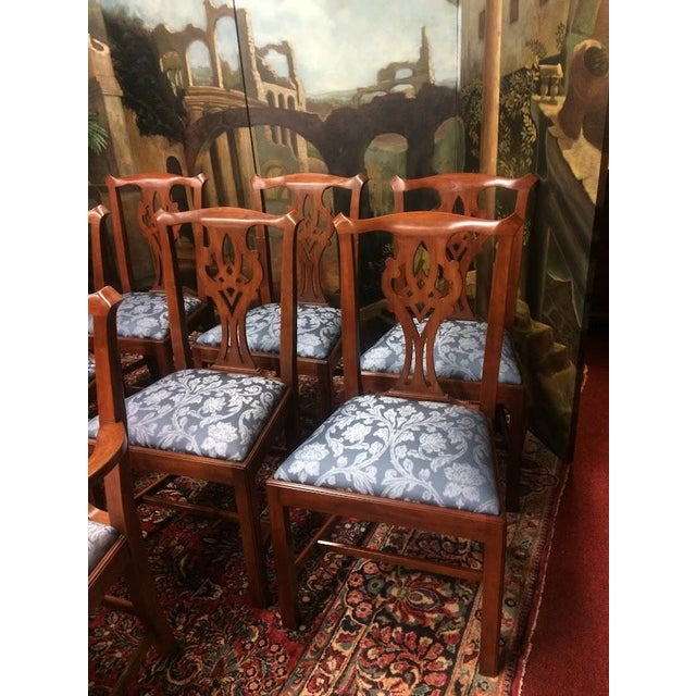 Wood Vintage Dining Chairs, Henkel Harris Furniture, Set of Ten For Sale - Image 7 of 14