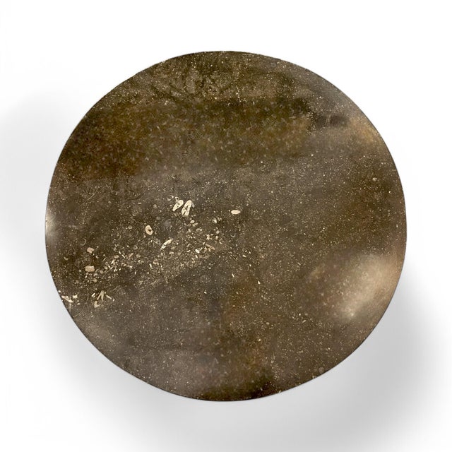 Black Empire Style Mahogany and Marble Side Table For Sale - Image 8 of 10