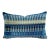 Lee Jofa Picket in Night Sky Lumbar Pillow Cover -Blue Stripe Velvet For Sale