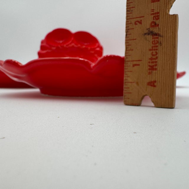 1950s 1950s Mid Century Modern Crab Plates "Japan" Ceramic Dish Candy Nut Dip - Set of 4 For Sale - Image 5 of 8