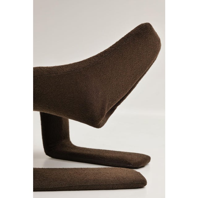 Brown Zen Lounge Chair by Kwok Hoi Chan for Steiner, 1970s For Sale - Image 8 of 9