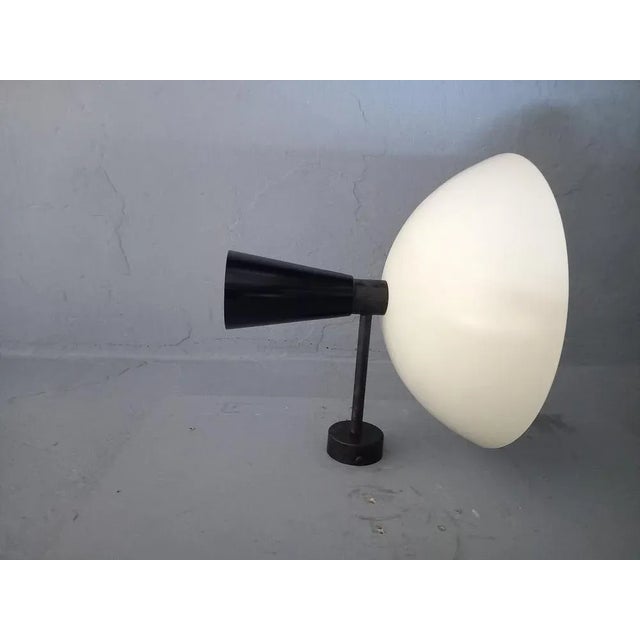 Vintage Wall Light in Black and White with Burnished Brass, 2000s For Sale - Image 12 of 12