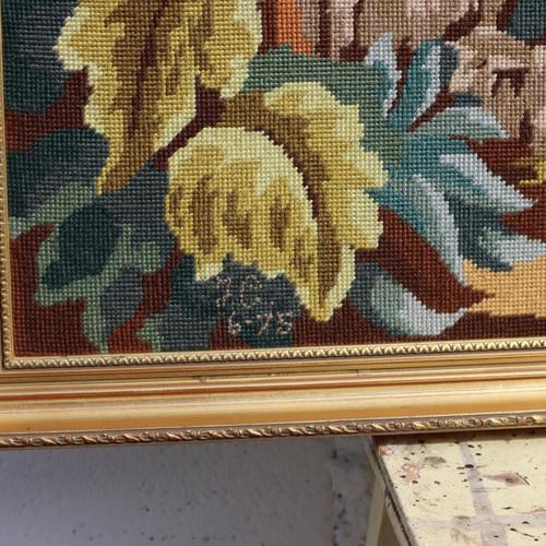 Large Vintage Framed Tapestry, 1975 For Sale - Image 12 of 17