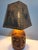 Burnt Umber Vintage 1970s Kohler Sculptural Burl Wood Lamp With Pierced Copper Shade For Sale - Image 8 of 18