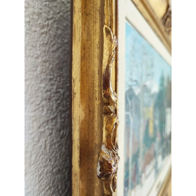 Adrien Holy, Scène de marché, 1955, Oil on Cardboard For Sale - Image 8 of 10