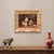 The category of Antique Cat Portrait Paintings presents a charming interior scene with three felines, captured in a moment...