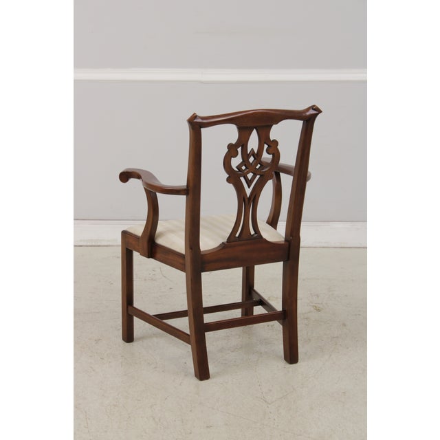 1980s Set of 6 Henkel Harris Mahogany Dining Chairs For Sale - Image 5 of 18