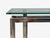 Metal Constructivist Style, Console Table, Chromed Steel, Beveled Glass, Usa, 1980s For Sale - Image 7 of 11