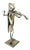 "Frog Violinist" Folk Art Metal Sculpture by James Sauer For Sale