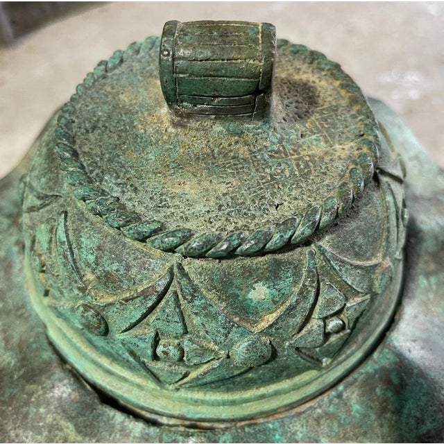 Antique Bronze Censer Incense Burner Lucky Money Frog Karako Chinese Asian For Sale - Image 11 of 13