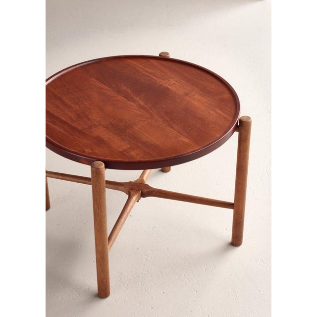 Brown Tray Table in Oak and Teak by Hans J. Wegner for Andreas Tuck, 1950s For Sale - Image 8 of 18