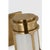Brass Chapman & Myers for Visual Comfort Signature Gracie Tall Bracketed Sconce in Antique-Burnished Brass with White Glass For Sale - Image 8 of 10