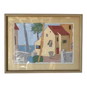 Harry Greene Florida Landscape Painting, Framed