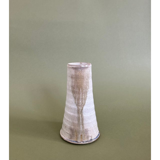 2010s Studio Pottery Conical Vase For Sale - Image 5 of 8