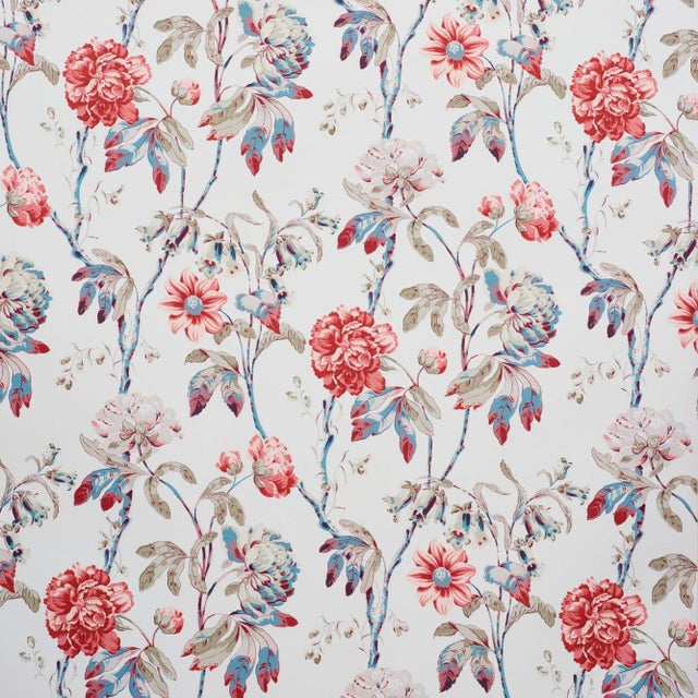 Schumacher Daydream Wallpaper in Rose , Sample For Sale In Charlotte - Image 6 of 6