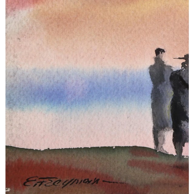 Dream Landscape Erik Freyman Size: 12.5 in. x 15.5 in. Watercolor with pastels on paper, signed in pen This watercolor...