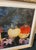 1990s Susan Arnold Signed Original Watercolor Painting Chinoiserie Lilies and Glowing Paper Lanterns in Faux Bamboo Frame For Sale - Image 4 of 6
