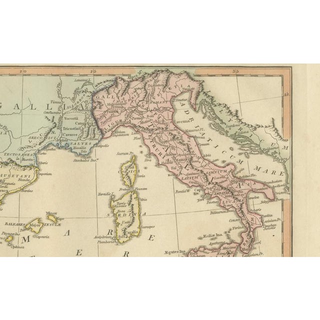 Paper Hannibal's Campaign Map from Wilkinson, London, 1817 For Sale - Image 7 of 10