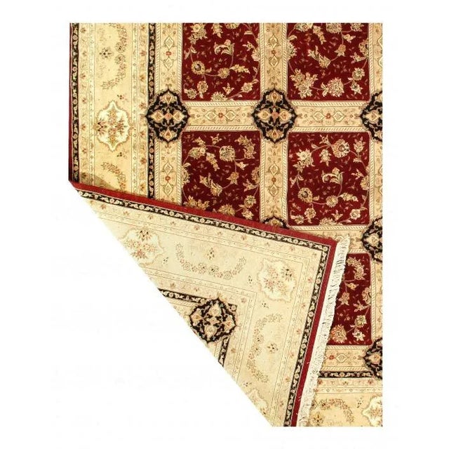 2010s Pasargad Red Persian Hand Knotted Tabriz Design Rug- 12' X 15'4" For Sale - Image 5 of 11