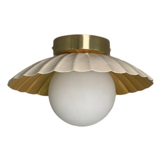 Cream Color Ceiling Flush Mount Lamp For Sale