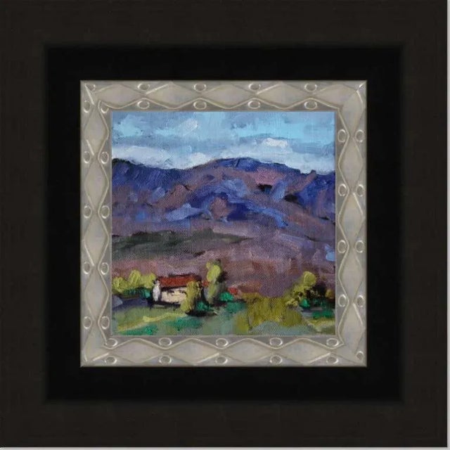 Nevada Hills Original oil on linen. 6x6 Signed Haas (not yet signed at time of photos) Unframed. Frames shown are for...