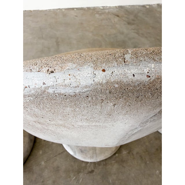Vintage 1970s Willy Guhl Brutalist Concrete Tulip Chairs Set of 4 Unmarked For Sale - Image 9 of 16
